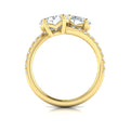 14kt Yellow Gold Oval Two-Stone Diamond Engagement Ring