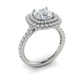14kt White Gold Double Halo Diamond Engagement Ring