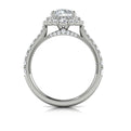 14kt White Gold Round Diamond Double Halo Engagement Ring