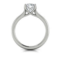 14K White Gold Round Diamond Solitaire Engagement Ring