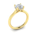 14kt Yellow Gold Round Diamond Solitaire Engagement Ring