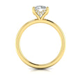 14kt Yellow Gold Round Diamond Solitaire Engagement Ring