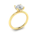 14kt Yellow Gold Round Diamond Solitaire Engagement Ring