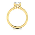 18kt Yellow Gold Oval Solitaire Engagement Ring