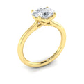 18kt Yellow Gold Oval Solitaire Engagement Ring