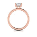 18kt Rose Gold Oval Diamond Solitaire Engagement Ring