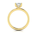 14kt Yellow Gold Oval Diamond Solitaire Engagement Ring