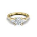 14kt Yellow Gold Round Diamond Three-Stone Ring