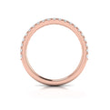 14kt Rose Gold Diamond Womens Wedding Band