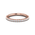 14kt Rose Gold Diamond Womens Matching Wedding Band
