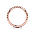 14kt Rose Gold Diamond Womens Matching Wedding Band