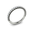 14K White Gold Diamond Womens Matching Wedding Band