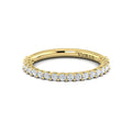 14kt Yellow Gold Emerald Cut Diamond Womens Wedding Band