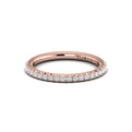 14kt Rose Gold Diamond Womens Matching Wedding Band