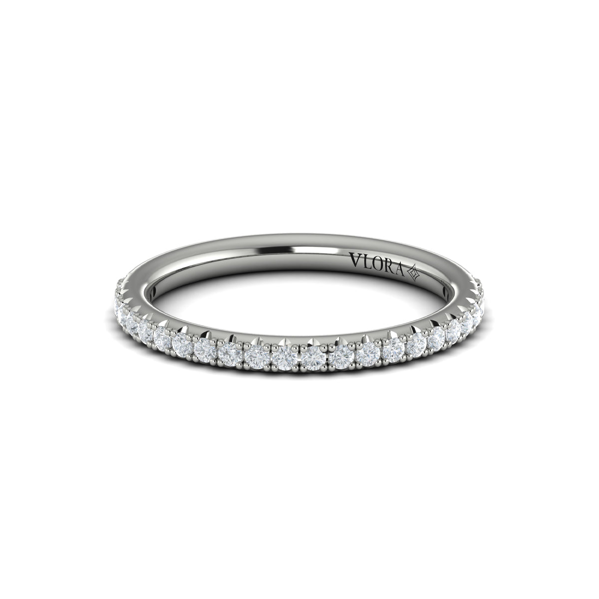 14K White Gold Diamond Matching Wedding Band