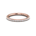 14kt Rose Gold Diamond Womens Matching Band