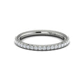 14K White Gold Diamond Womens Wedding Band