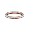 18kt Rose Gold Diamond Womens Matching Wedding Band