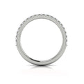 14K White Gold Diamond Womens Matching Wedding Band