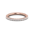 18kt Rose Gold Diamond Womens Matching Wedding Band