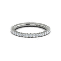 14K White Gold Diamond Womens Matching Wedding Band