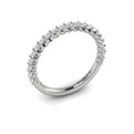 14K White Gold Diamond Womens Matching Wedding Band