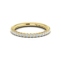 18kt Yellow Gold Diamond Womens Matching Wedding Band