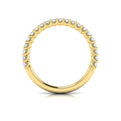 18kt Yellow Gold Diamond Womens Matching Wedding Band