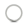 14K White Gold Diamond Womens Matching Wedding Band