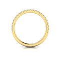 18kt Yellow Gold Womens Matching Diamond Wedding Band