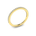 18kt Yellow Gold Womens Matching Diamond Wedding Band