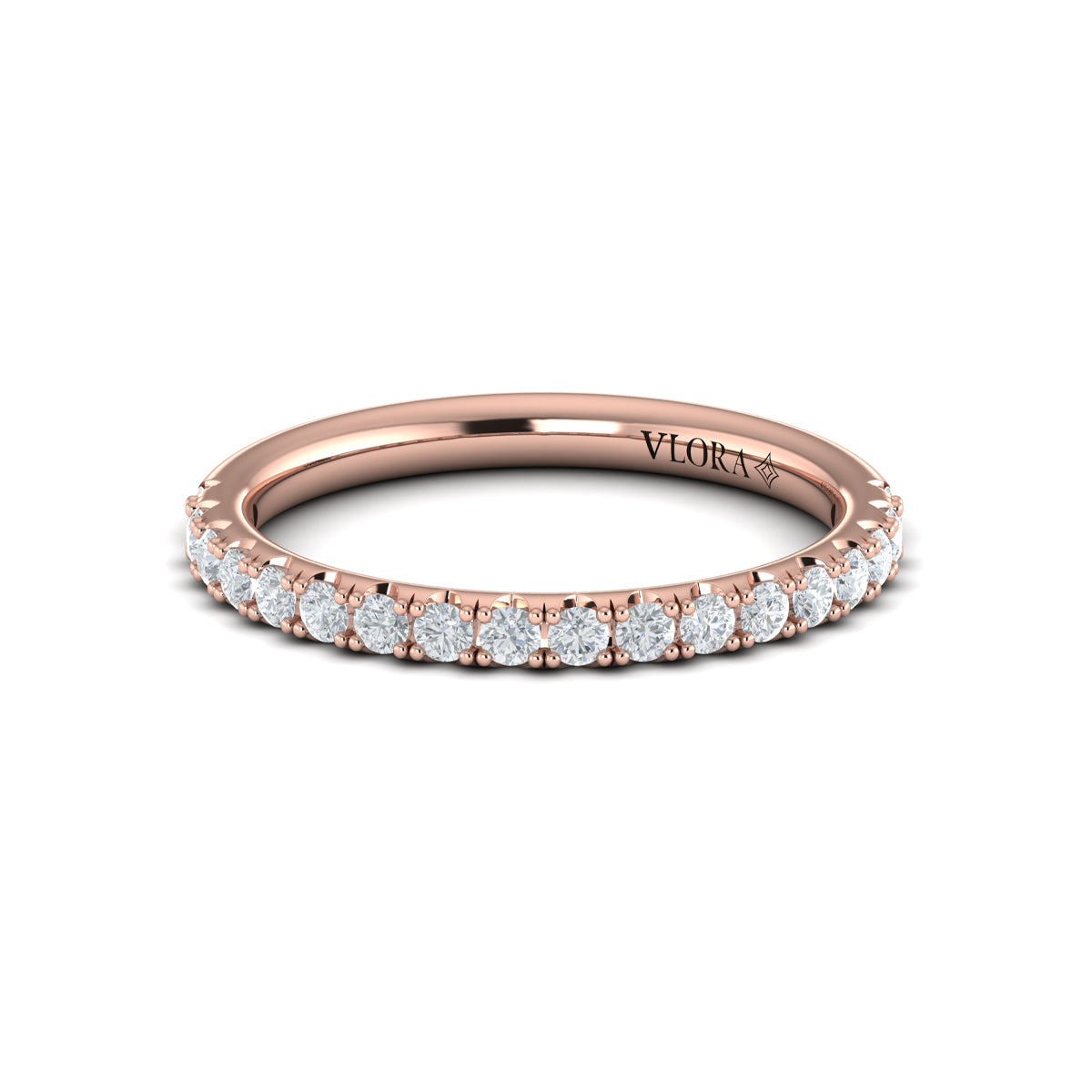 14kt Rose Gold Womens Matching Wedding Band