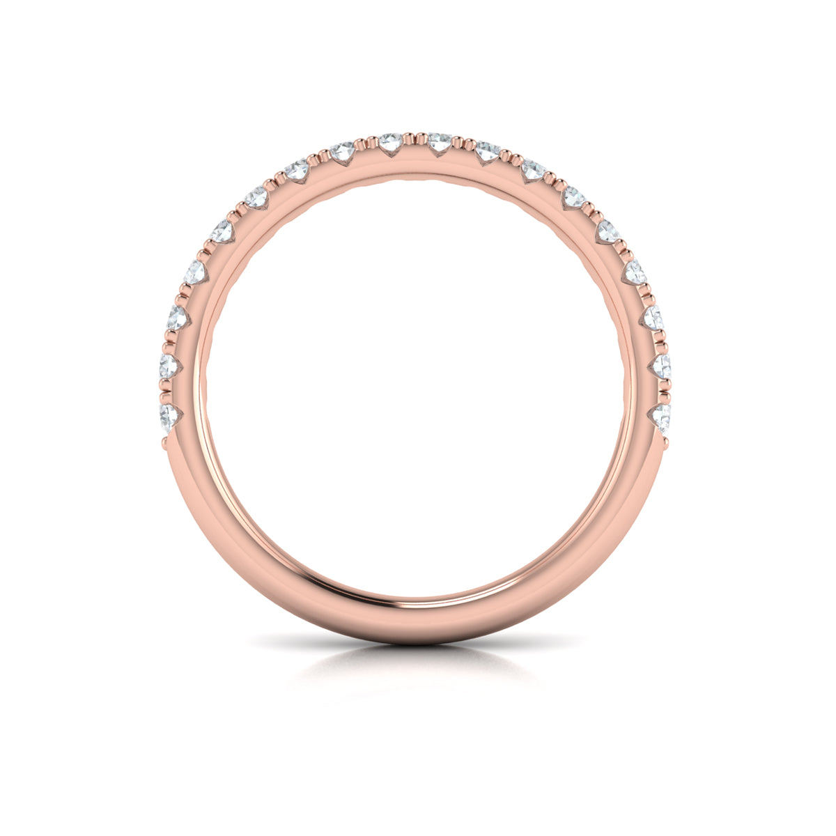 14kt Rose Gold Womens Matching Wedding Band