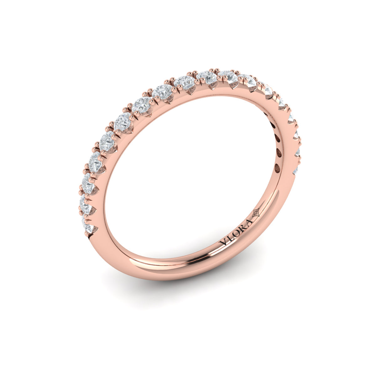14kt Rose Gold Womens Matching Wedding Band