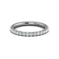 14K White Gold Diamond Womens Matching Wedding Band