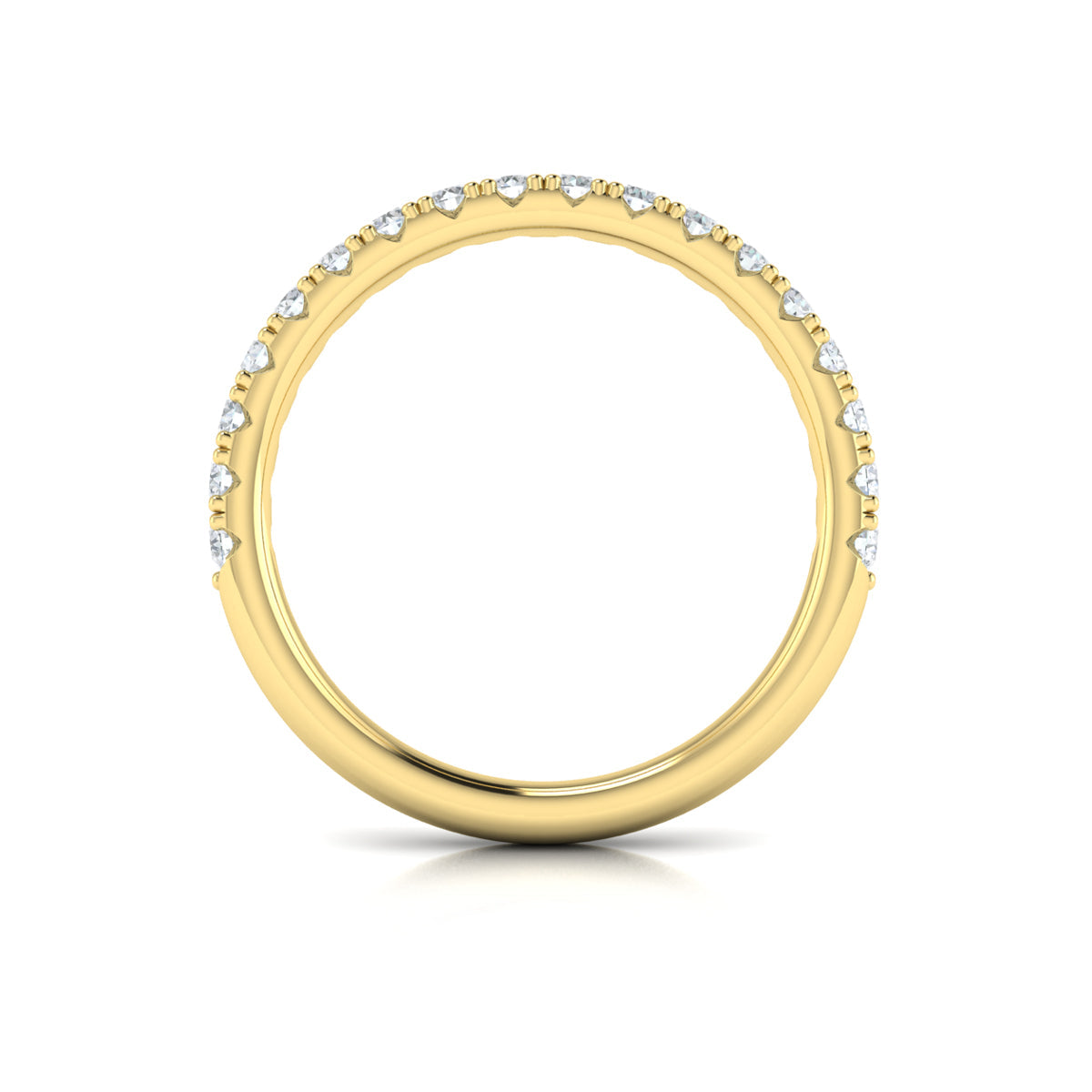14kt Yellow Gold Womens Classic Matching Wedding Band