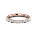 14kt Rose Gold Diamond Womens Matching Wedding Band
