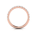 14kt Rose Gold Diamond Womens Matching Wedding Band
