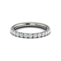 14K White Gold Diamond Womens Matching Wedding Band