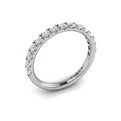 14K White Gold Diamond Womens Matching Wedding Band