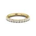 14kt Yellow Gold Diamond Womens Matching Wedding Band