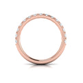 14kt Rose Gold Diamond Womens Matching Wedding Band