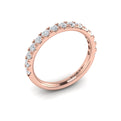 14kt Rose Gold Diamond Womens Matching Wedding Band