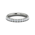 14K White Gold Diamond Womens Matching Wedding Band