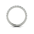 14K White Gold Diamond Womens Matching Wedding Band