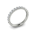 14K White Gold Diamond Womens Matching Wedding Band