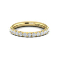 18kt Yellow Gold Diamond Womens Wedding Band