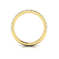 18kt Yellow Gold Diamond Womens Wedding Band