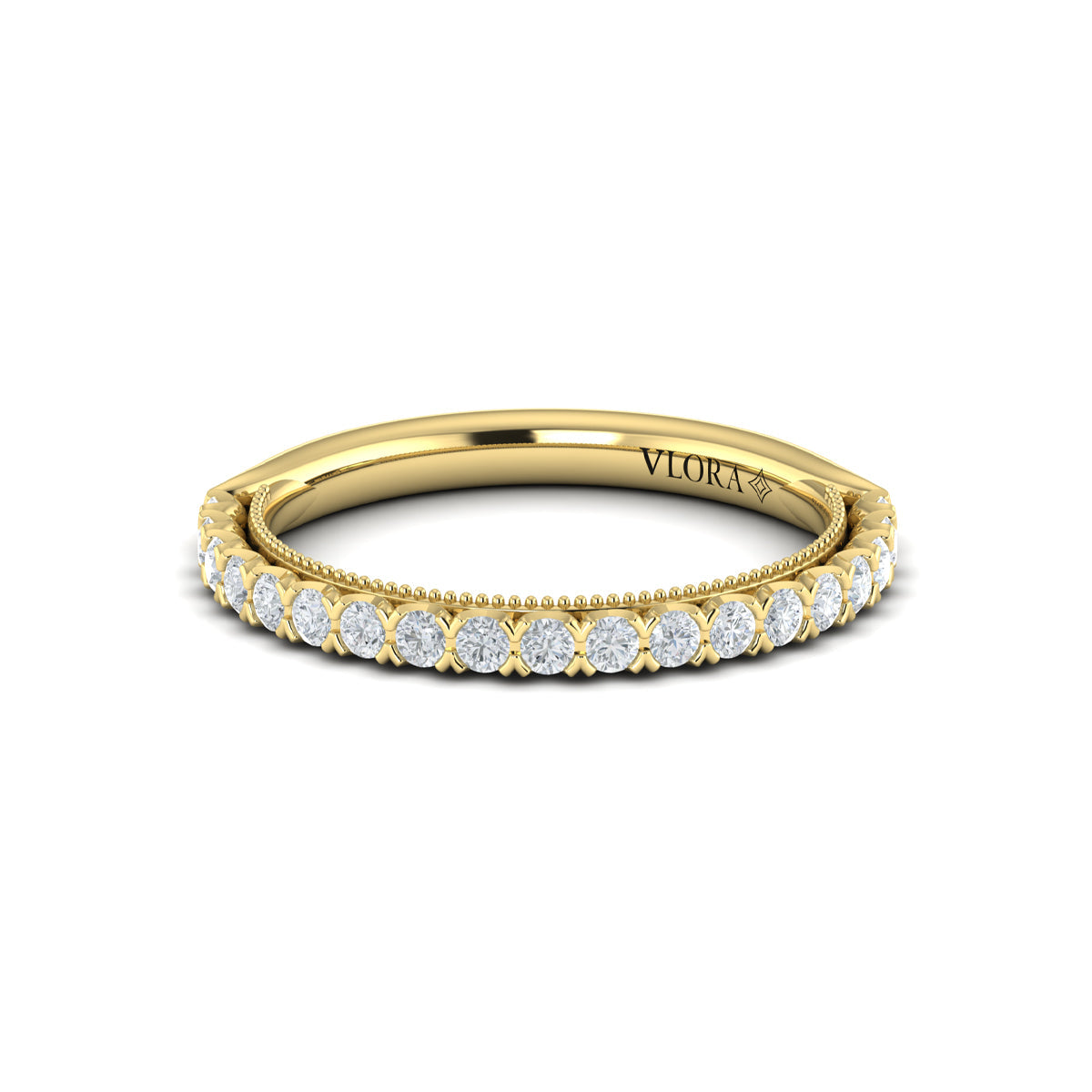 14kt Yellow Gold Womens Vintage Matching Wedding Band