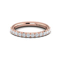 18kt Rose Gold Diamond Womens Matching Wedding Band